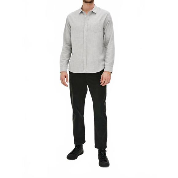 NEW RAILS wyatt shirt in platinum etch